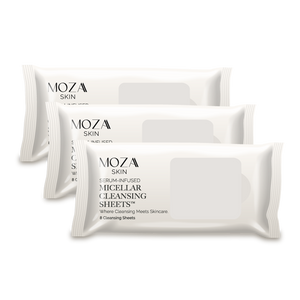 MOZA Skin Serum-Infused Micellar Cleansing Sheets
