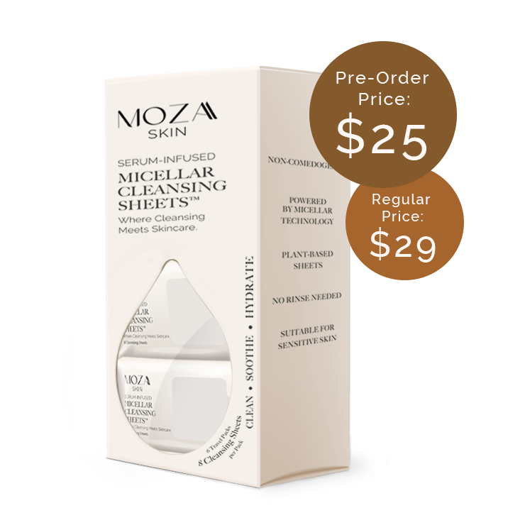 MOZA Skin Serum-Infused Micellar Cleansing Sheets