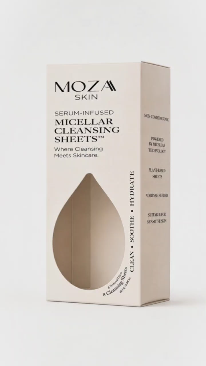 MOZA Skin Serum-Infused Micellar Cleansing Sheets